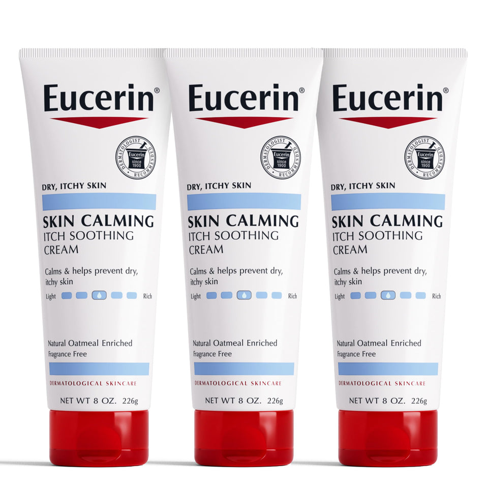 Eucerin Skin Calming Cream front tube showing label and benefits