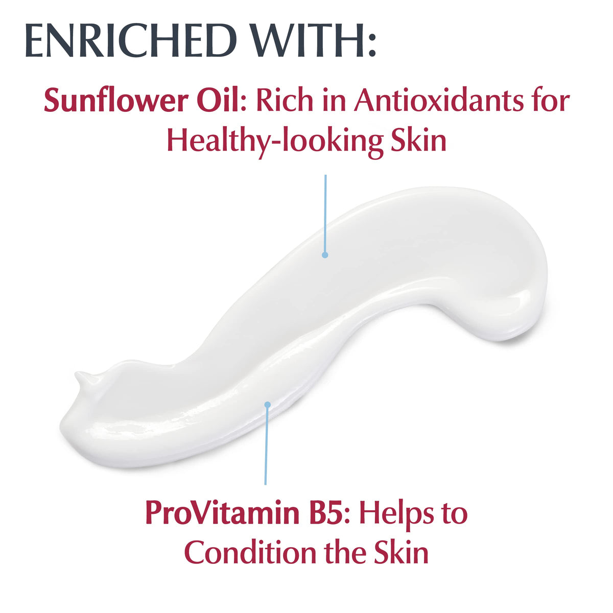 Three Eucerin bottles together showing pack value and convenience benefit