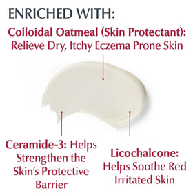 Eucerin tube with cream dispensing to show consistent, easy application