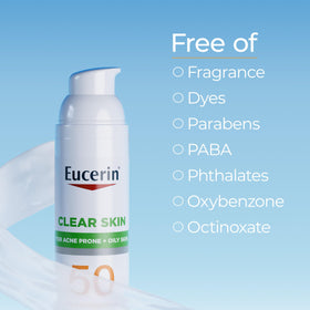 Eucerin applied under makeup demonstrating seamless layering and foundation-ready finish
