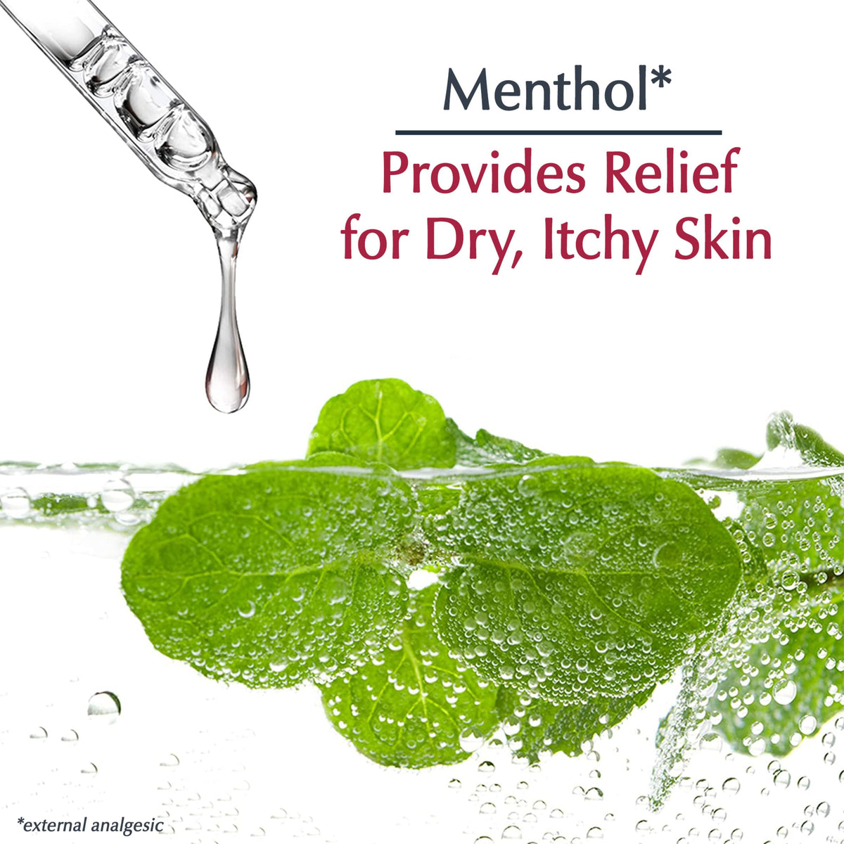 Eucerin unscented label closeup showing fragrance-free, dye-free, paraben-free benefit