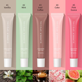 Eudivine gloss swatched on hand showing true color payoff and glossy finish