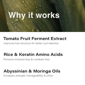 Eufora conditioner being applied to damp hair demonstrating easy detangling benefit