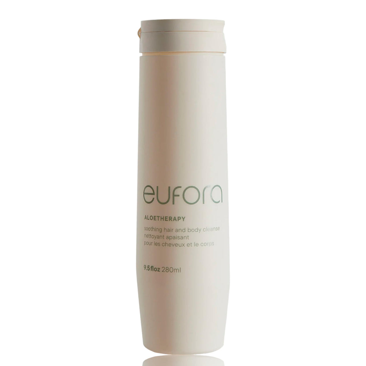 Eufora front bottle showing label and size with nourishing benefit