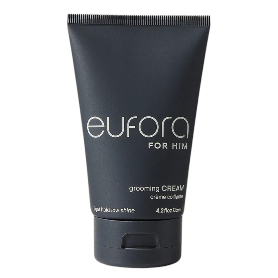 Eufora grooming cream front packaging showing tube and clear product benefits