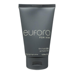 Eufora HERO gel applied while styling hair demonstrating firm hold and defined finish