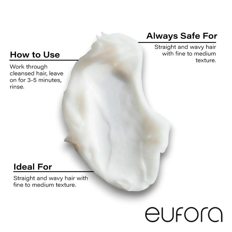 Eufora in-hand application demonstrating smooth spread and detangling benefit