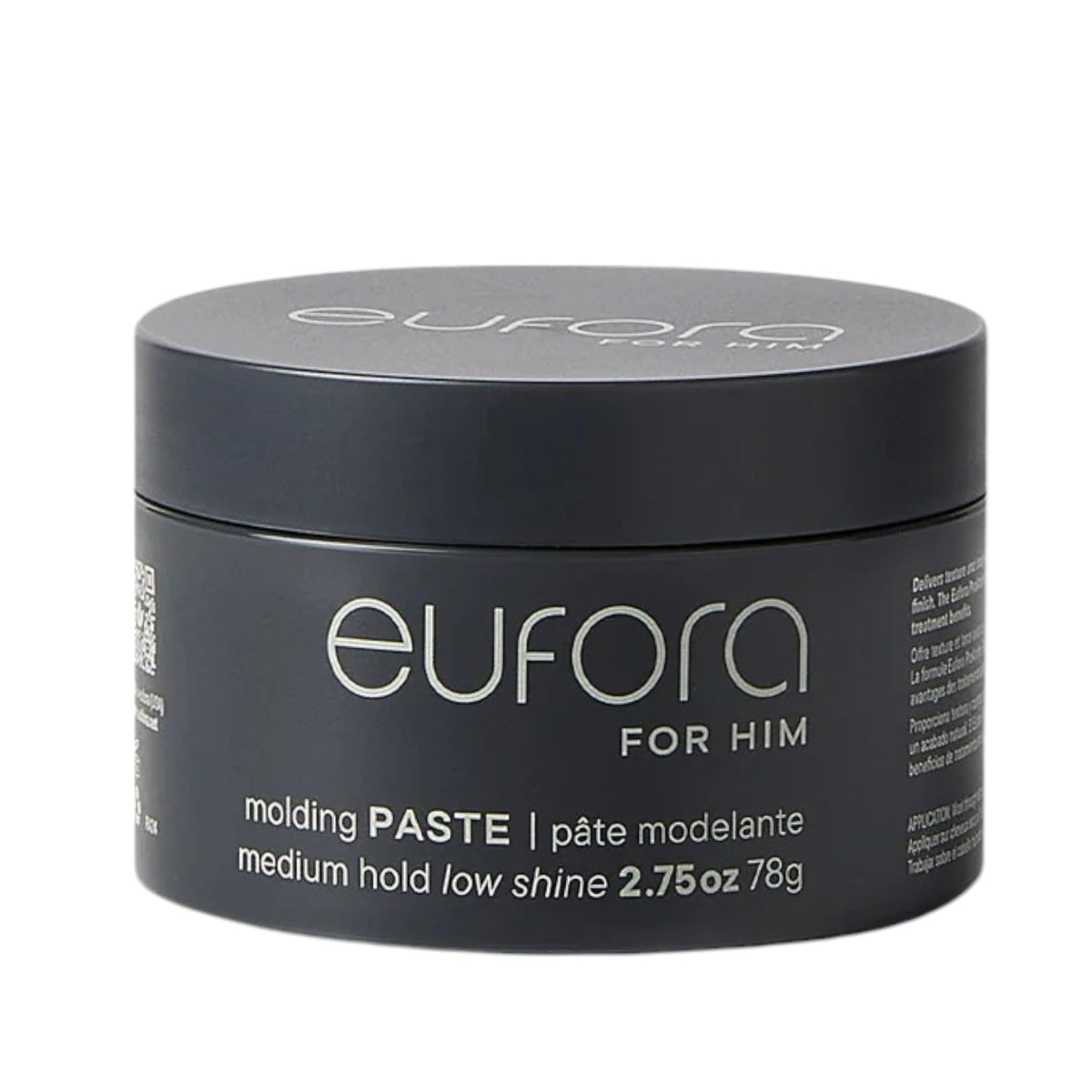 Eufora front jar shot showing label and compact size for travel-friendly styling