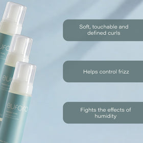 Eufora foam dispensed on hand demonstrating lightweight, airy texture