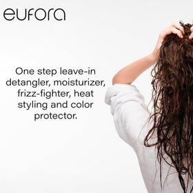 Eufora bottle with key ingredient visuals highlighting nourishment
