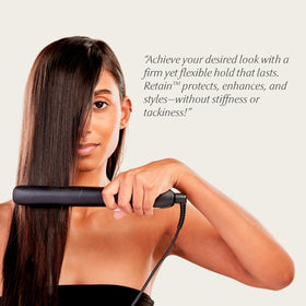 Eufora retain spray nozzle detail demonstrating controlled mist for even application benefit