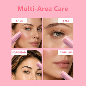 Euralissea balm stick applied to smile line, targeted moisturizing benefit