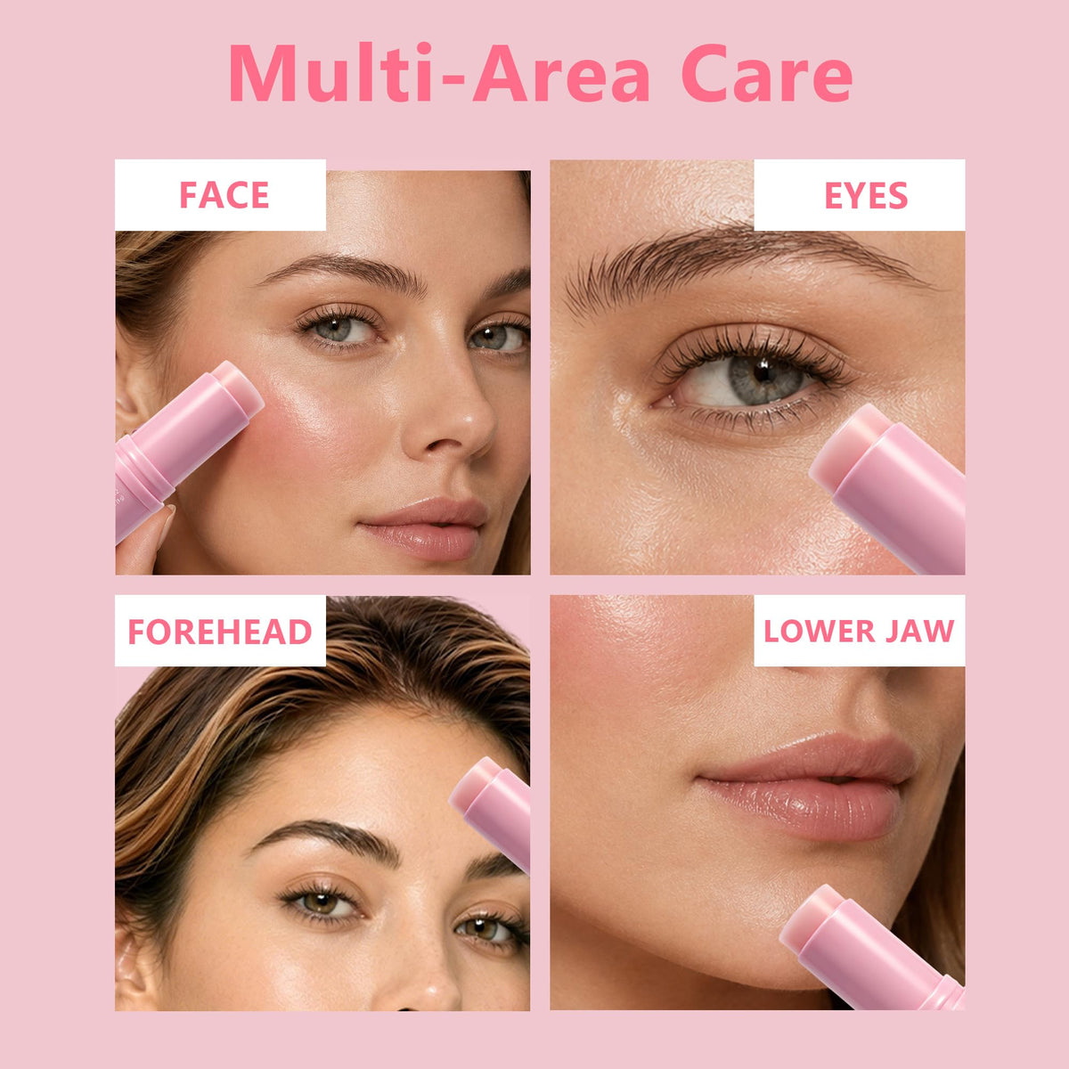 Euralissea applying balm under eye illustrating quick hydration