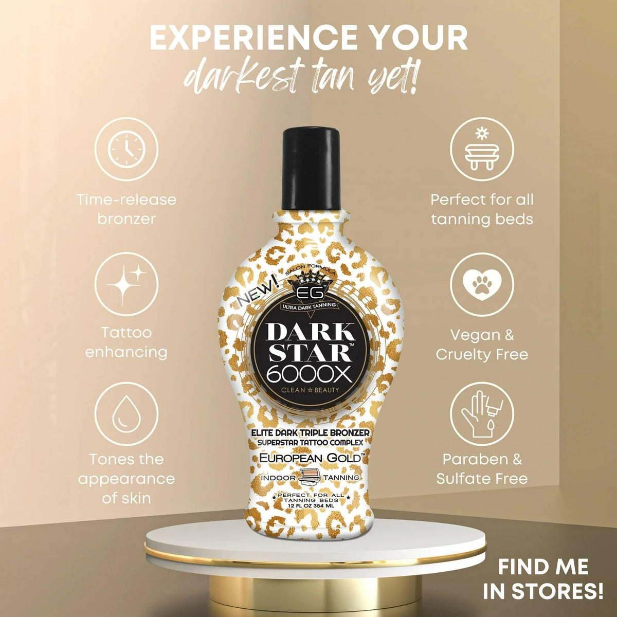 European Gold lotion texture close-up demonstrating smooth absorption and moisturizing benefit