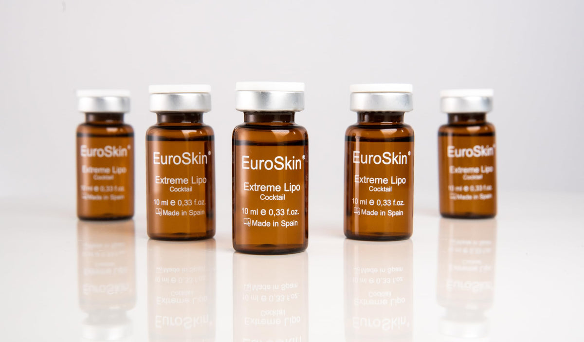 EuroSkin front packaging showing five 10ml vials and product branding for clear identification