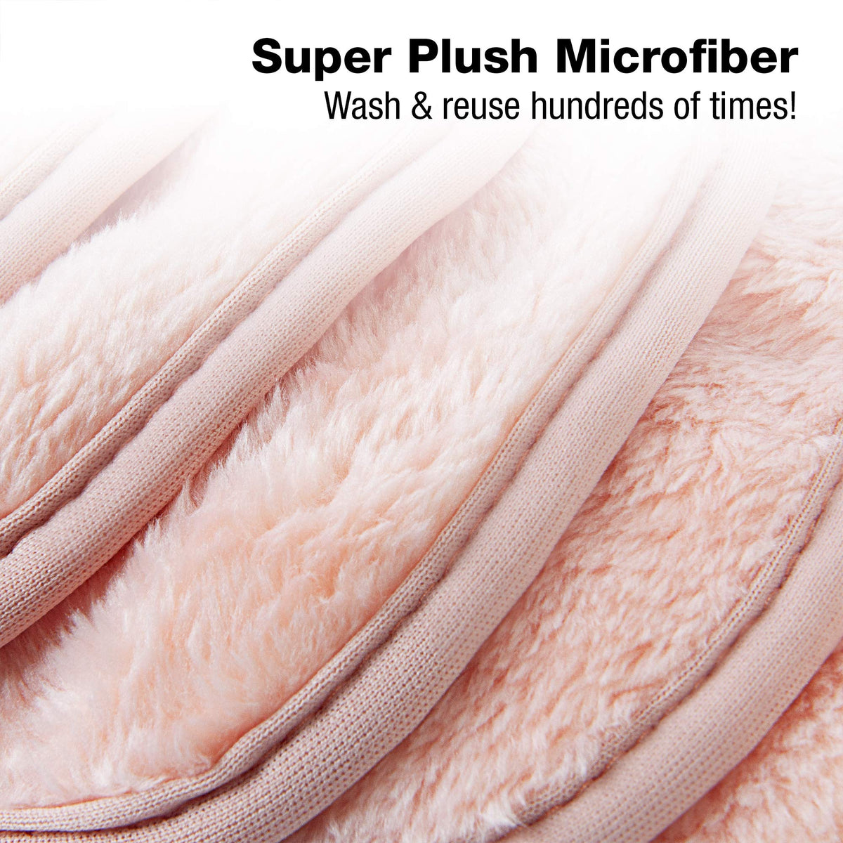 Eurow microfiber close-up fibers trapping makeup for deep clean
