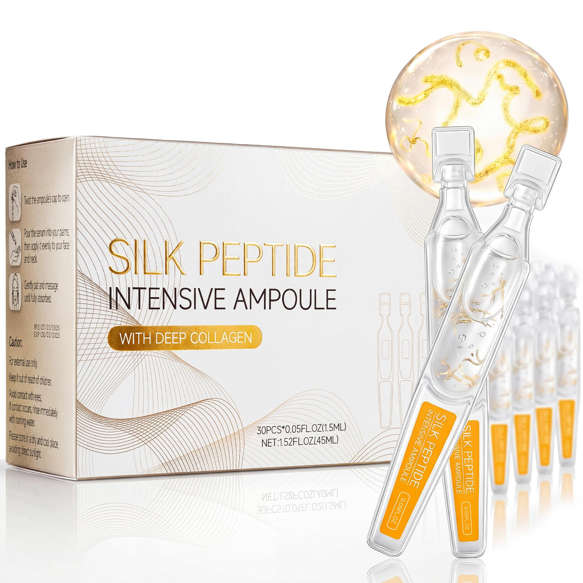 Eustofeyce front packaging showing 30 ampoules for precise dosing and hygiene
