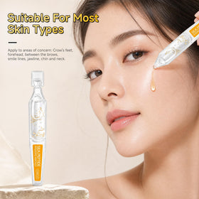 Eustofeyce ampoule in bathroom setting illustrating morning and evening routine use