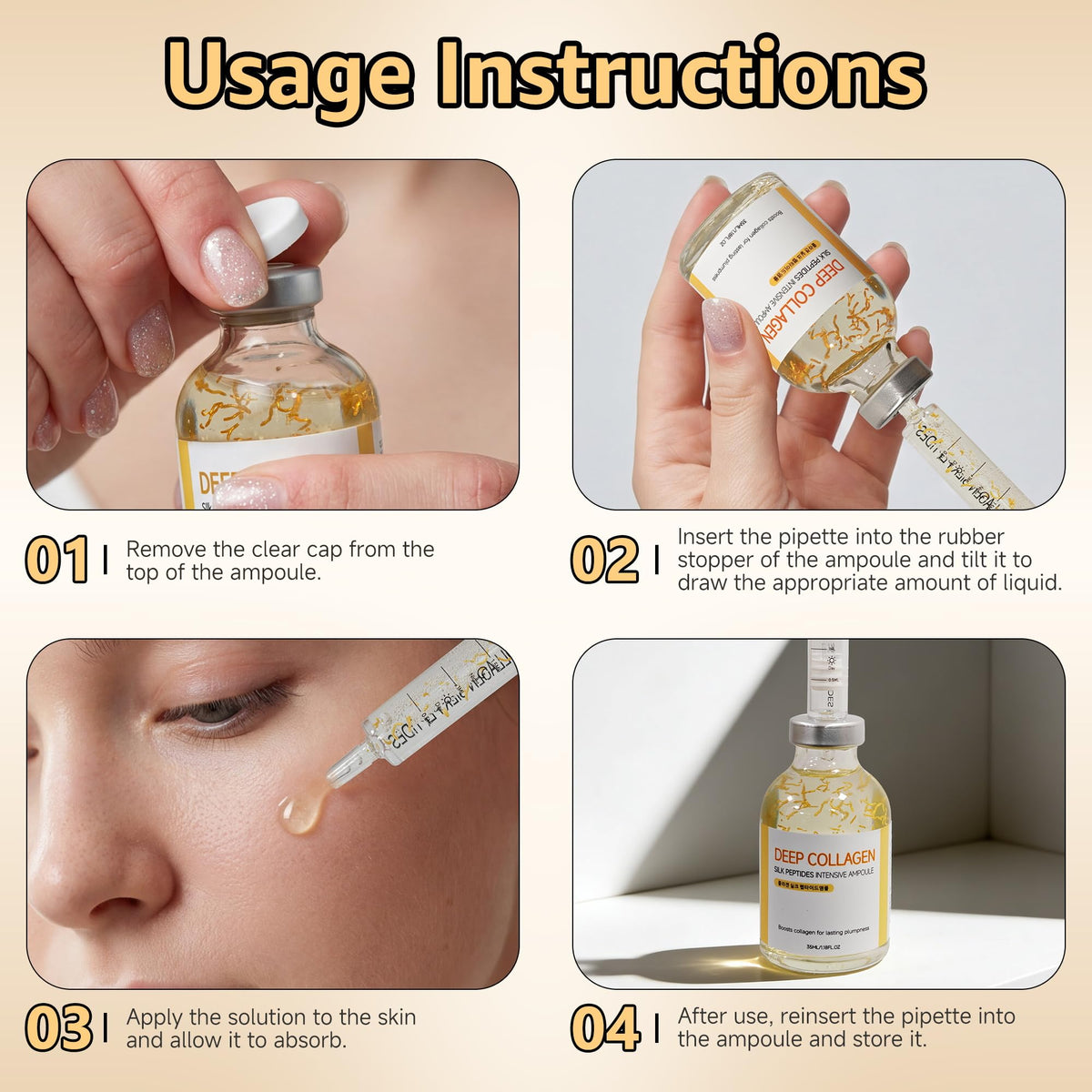 Eustofeyce serum applied to cheek as part of daily routine