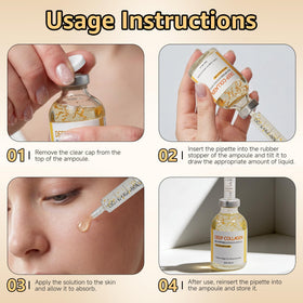 Eustofeyce serum applied to cheek as part of daily routine