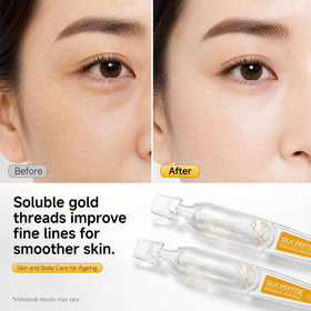 Eustofeyce clear silk peptide texture on skin showing instant smoothing benefit