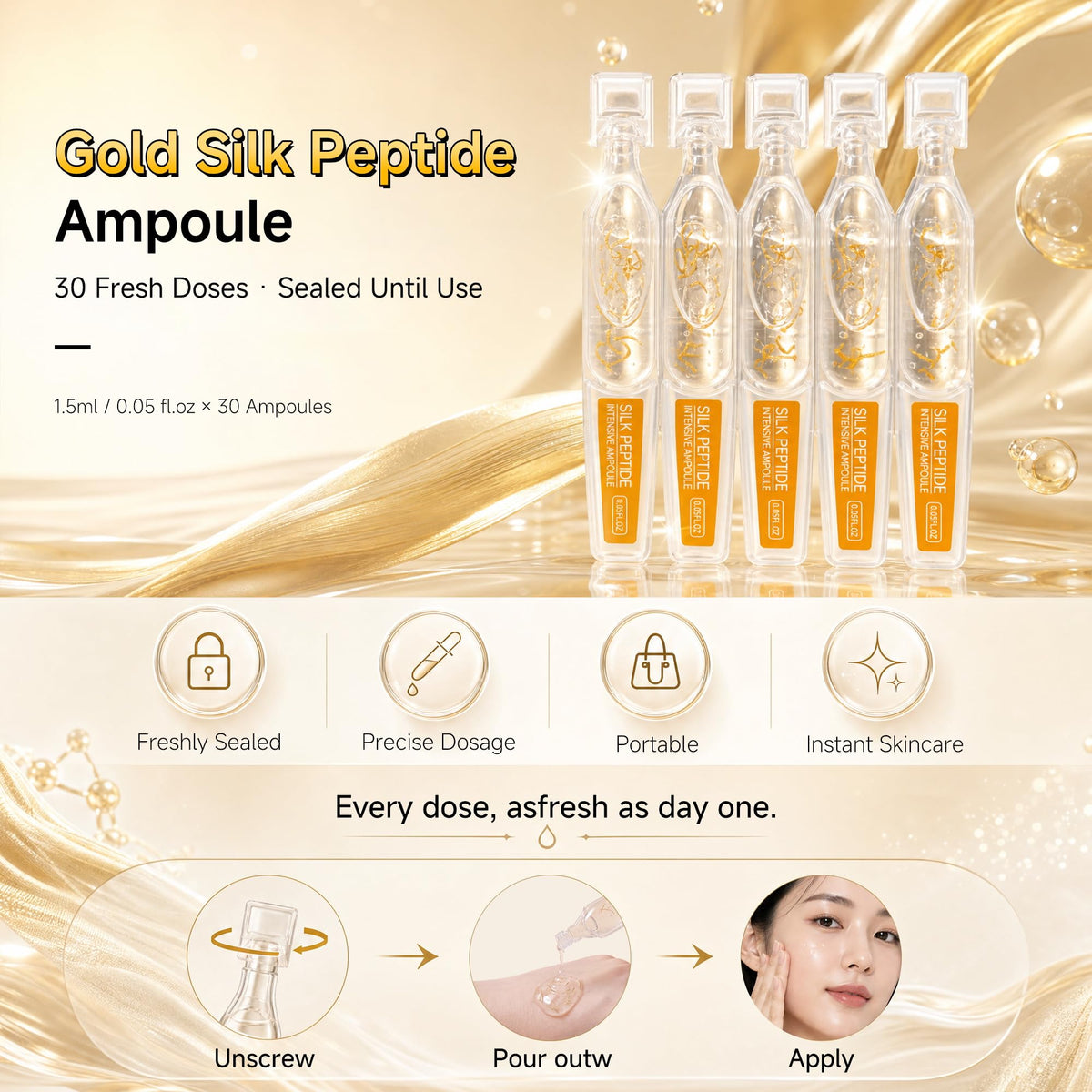 Eustofeyce application on forehead and laugh lines demonstrating targeted lifting
