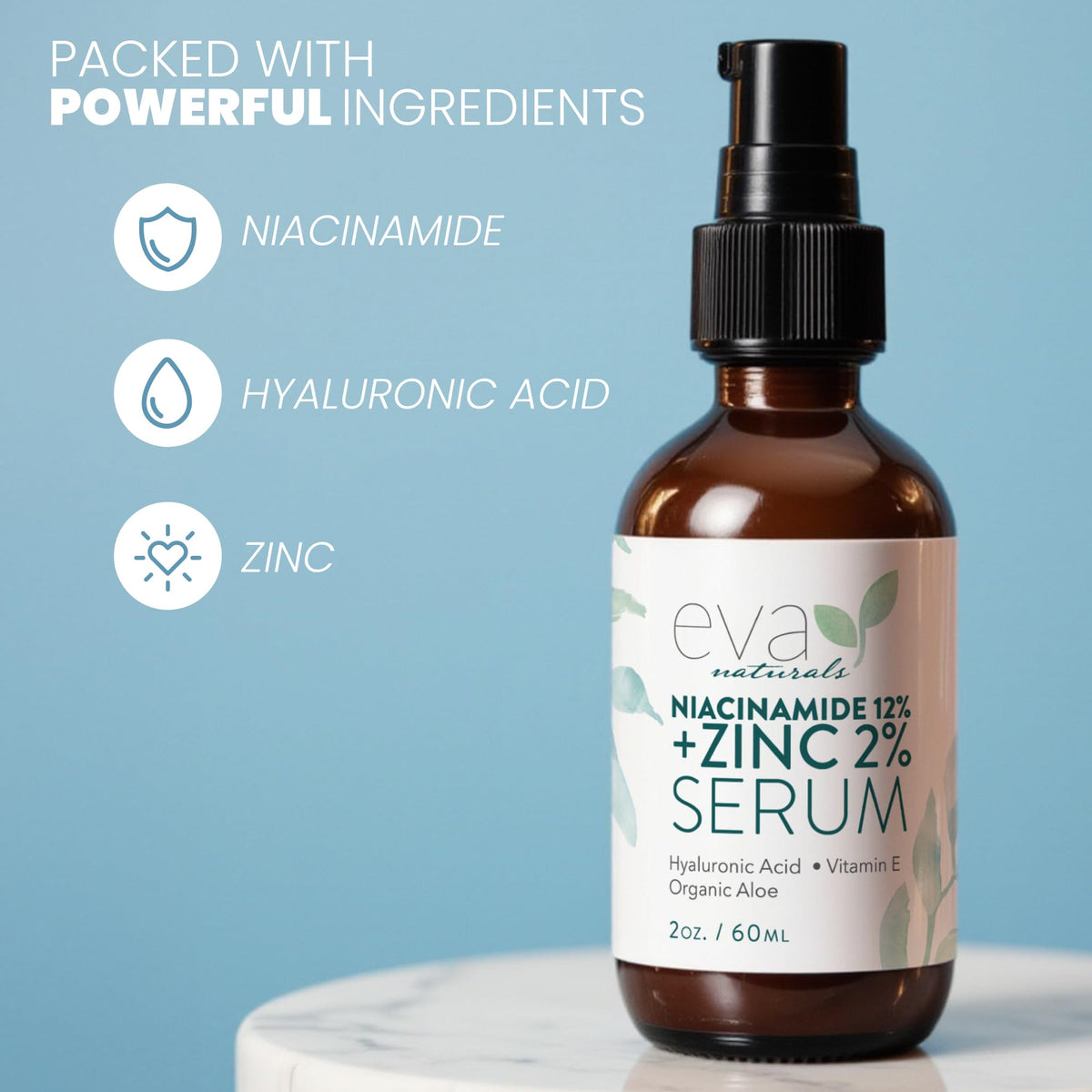 Eva Naturals being applied to cheek during morning skincare routine