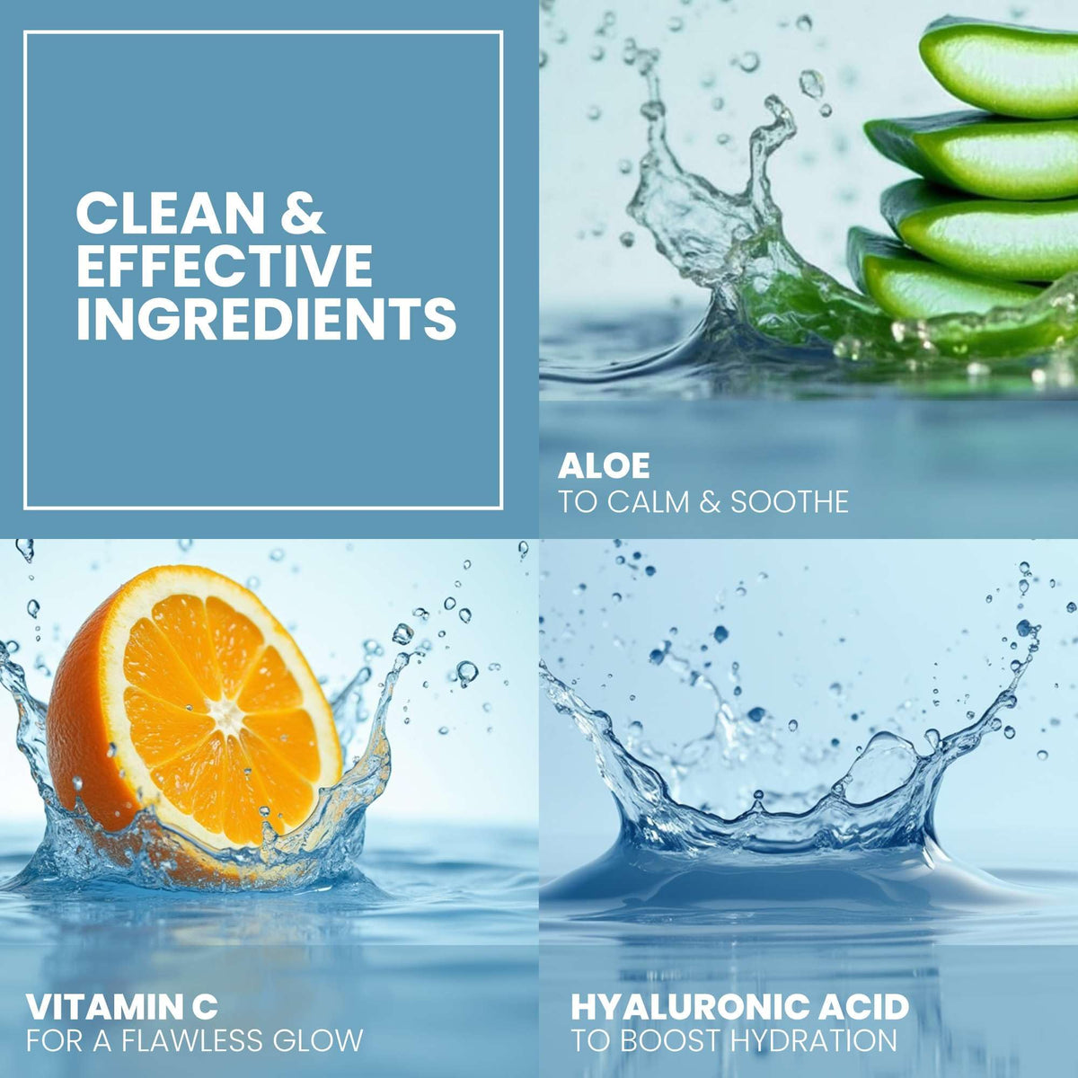 Eva Naturals before and after comparison portraying smoother, firmer skin