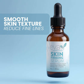 Eva Naturals before and after texture improvement demonstrating smoother skin