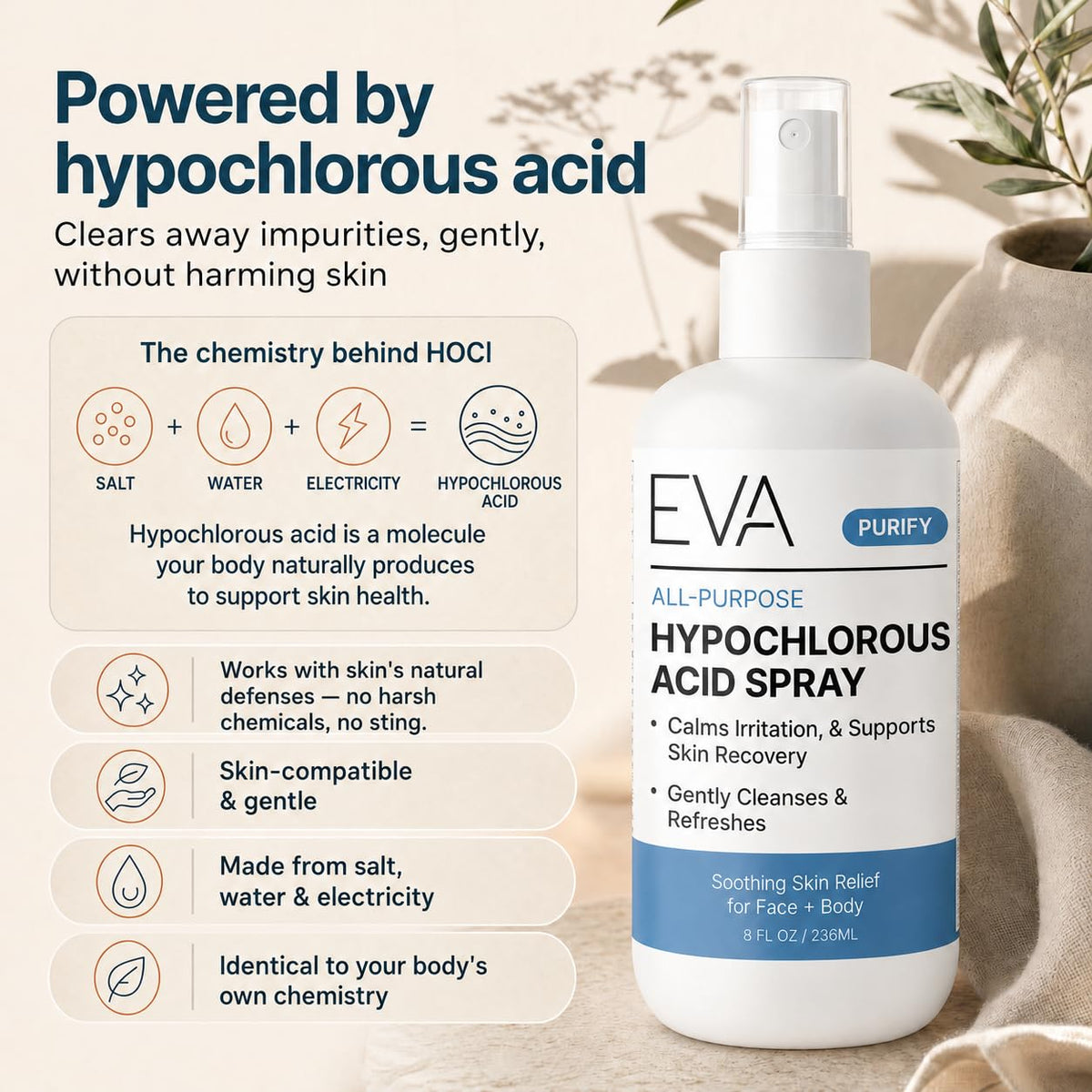 Eva Naturals body use on chest and back targeting acne-prone areas