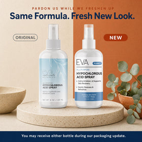 Eva Naturals close-up nozzle mist delivering even spray for quick refresh