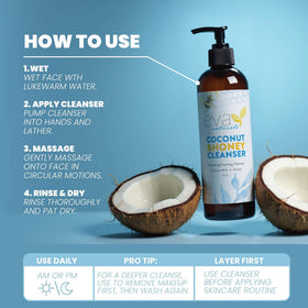 Eva Naturals closeup label highlighting royal jelly and centella benefits