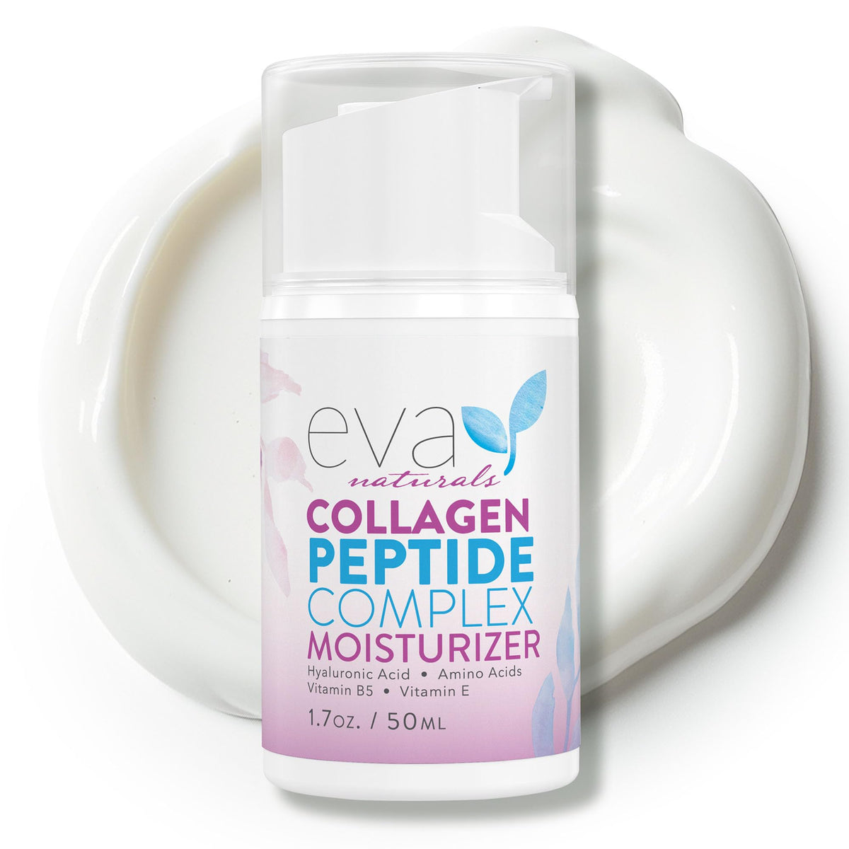Eva Naturals front jar view showing packaging and brand hydration benefit