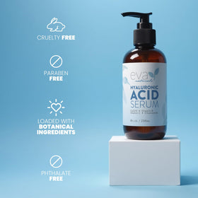 Eva Naturals cruelty-free vegan badge communicating ethical ingredient promise