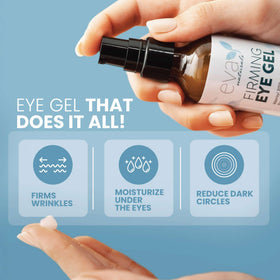 Eva Naturals gel texture on fingertip highlighting lightweight hydration