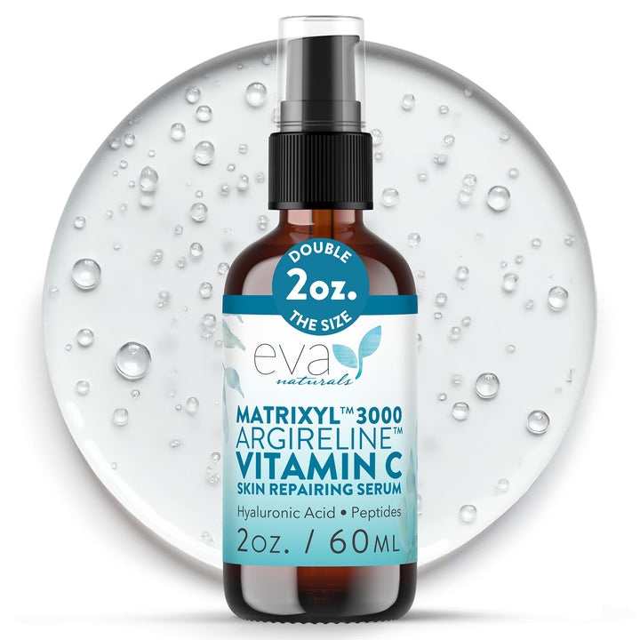 Eva Naturals front bottle showing sleek serum packaging and brand clarity