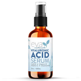 Eva Naturals front packaging showing bottle and branding for clear purchase info