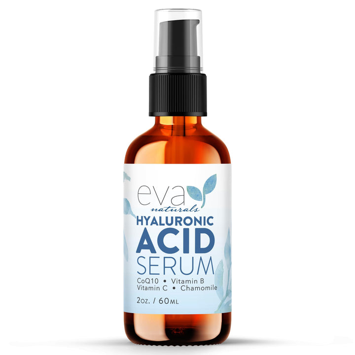 Eva Naturals front packaging showing bottle and branding for clear purchase info