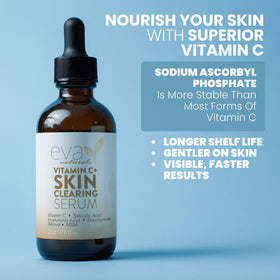 Eva Naturals ingredient label close-up displaying active ingredients and transparency benefit