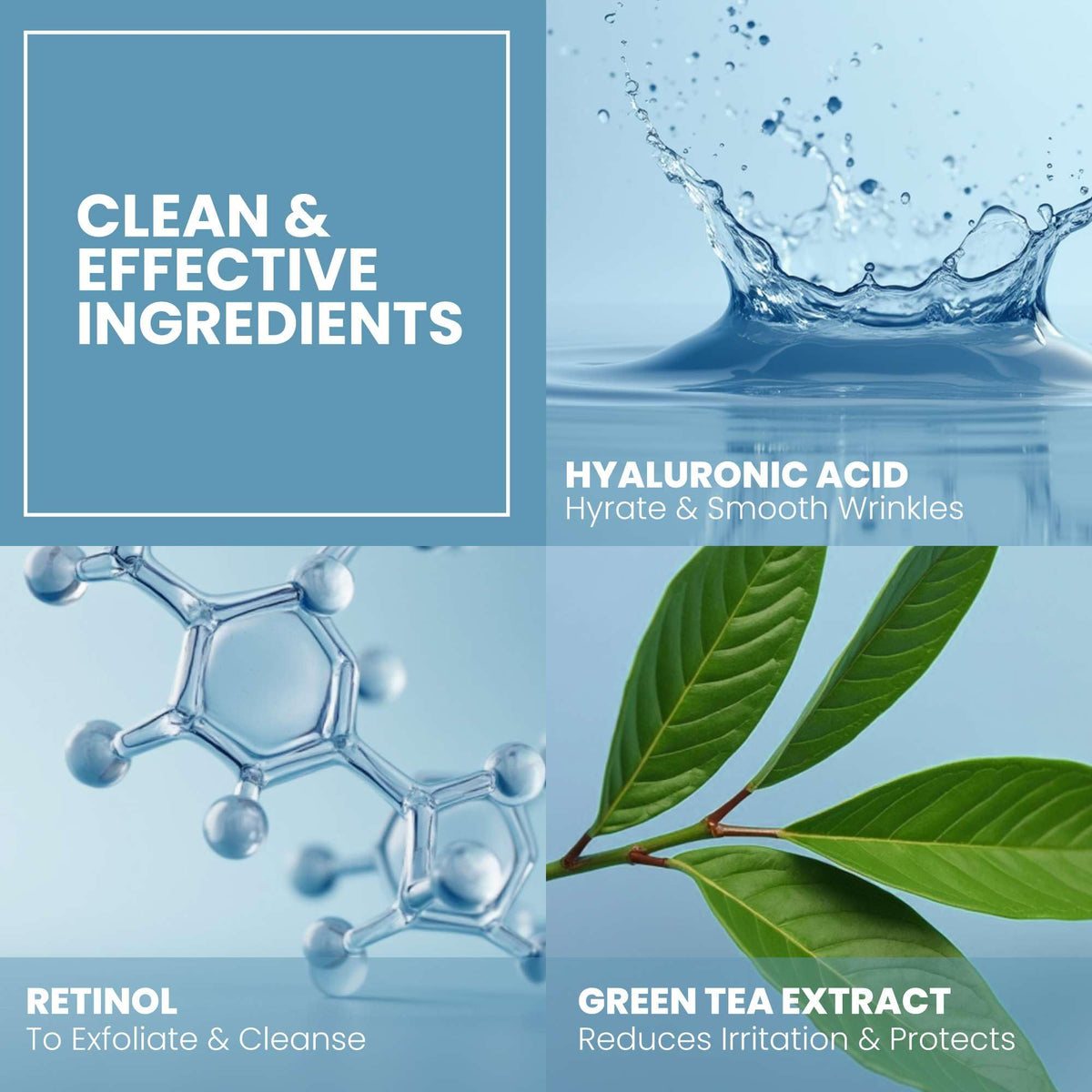 Eva Naturals label ingredients closeup highlighting active list and potency