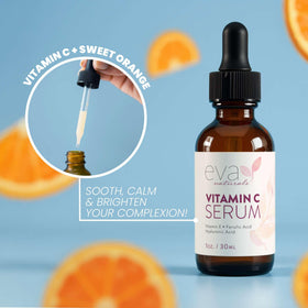 Eva Naturals in bathroom routine setting emphasizing daily use convenience