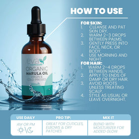 Eva Naturals marula oil applied to beard showing softened facial hair and moisturized skin