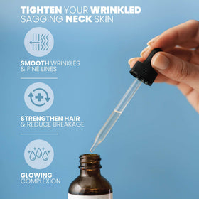 Eva Naturals marula oil drop pouring from glass bottle demonstrating easy dosing