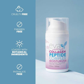 Eva Naturals compact jar beside travel items showing portability and convenience