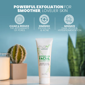 Eva Naturals pump dispensing foam for easy controlled cleansing
