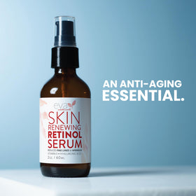Eva Naturals placed on bathroom vanity to show night routine fit