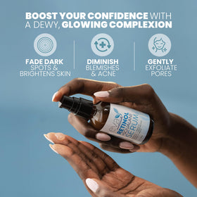Eva Naturals pipette dispensing serum highlighting precise application benefit