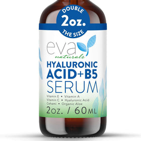 Eva Naturals front packaging showing serum bottle and brand clarity