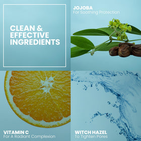 Eva Naturals serums arranged on a vanity conveying streamlined routine