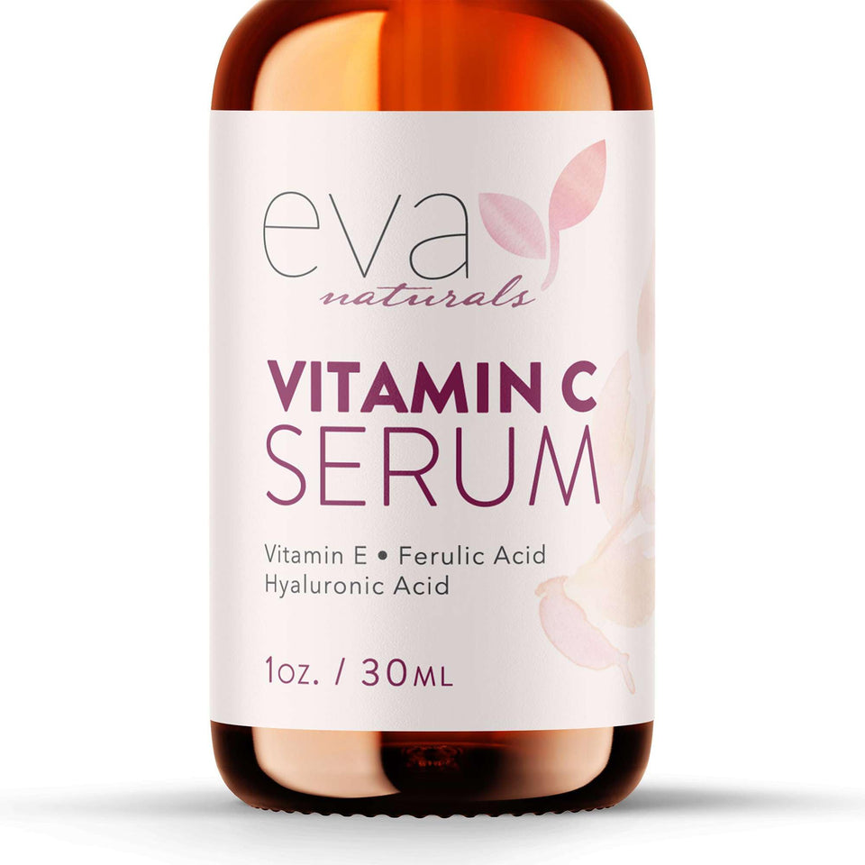 Eva Naturals front bottle view showing packaging and product benefits